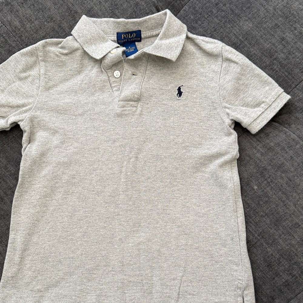 Polo by Ralph Lauren Light Gray Kids Polo Shirt